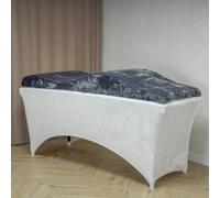 Untitled Wave Matelas Anatomique en Mousse à mémoire de Forme - 190x70 cm - Table de Massage - Coussin - Extension de Cils - Gris