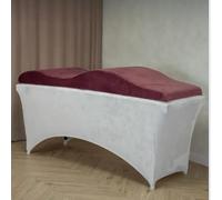 Untitled Wave Matelas en Mousse à mémoire de Forme 180 x 60 cm pour Table de Maquillage, Table de Massage, avec Housse en Velours, Figue