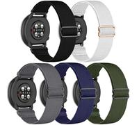 UNUJIX Lot de 5 bracelets de rechange en nylon élastique pour Polar ignite/ignite 2/ignite 3, tissu extensible de rechange, pour Polar Unite/Pacer, homme et femme, Nylon, No Gemstone