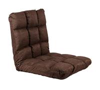 UNUS Chaise de Sol Coussin d'assise avec Dossier réglable - idéal comme Chaise de méditation Chaise de Lecture ou Chaise de Stade - Marron