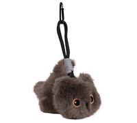 UNUS Chat en peluche moka doux de 17 cm avec pendentif