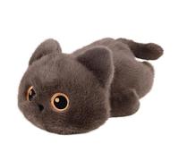 UNUS Chat en peluche moka doux de 40 cm, chat en tissu moelleux, idéal pour câliner et offrir