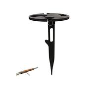 UNUS Garden Table à vin pliable d'extérieur en bambou pour pique-nique, camping ou jardin, avec couteau de poche avec tire-bouchon et décapsuleur