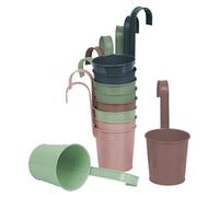 UNUS Lot de 10 pots de fleurs suspendus, couleurs pastel