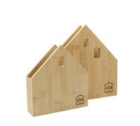 UNUS Lot de 2 porte-serviettes en forme de maison - Grand et petit