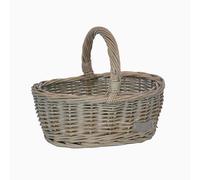 UNUS Panier d'achat en osier pour enfants pour le magasin, panier de pique-nique, panier de Pâques, gris