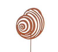 UNUS RM E-Commerce Piquet de Jardin Coquillage, Décoration de Jardin en Métal, Déco Marine pour Plantes, Figurine sur Batôn 31x28cm (Moyen)