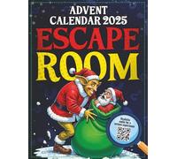 Unusual Advent Calendar Escape Room for Adults: 24 Riddles and Puzzles - The Holiday Mystery Book Challenge for College Students, Family and Friends