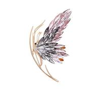 UNVAK Broche en forme d'animal pour femmes et filles - Plaqué or 18 carats - Broche en forme d'animal avec strass - Bijoux pour Thanksgiving, anniversaire, mariage, cadeau pour maman, épouse, Cuivre