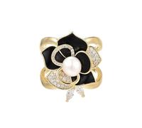 UNVAK Broche en strass pour femme - Plaqué or 18 carats - Broche tendance - Accessoires pour robe - Épingle à nourrice - Bijoux pour Thanksgiving, anniversaire, mariage, cadeau pour maman, épouse
