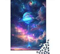 Unveiled Brilliant Colors Planets Puzzles 1000 Pieces Cadeau Unique Jeu Éducatif Défi Jouet À De Qualité Supérieure Peinture Art pour Adultes Et Enfants À Partir De 12 Ans 38x26cm/1000pcs