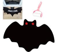 Unwelcome Bat Door Mat,Bat Shaped Non-Slip Coir Rug Mats,Gothic Halloween Door Mat for Front Porch Or Indoor Use,Funny Housewarming Gift for New Home,Bathroom,Bedroom and Kitchen