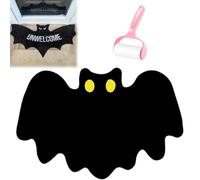 Unwelcome Bat Door Mat,Bat Shaped Non-Slip Coir Rug Mats,Gothic Halloween Door Mat for Front Porch Or Indoor Use,Funny Housewarming Gift for New Home,Bathroom,Bedroom and Kitchen