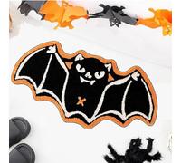 Unwelcome Bat Door Mat, Front Door Mat Gift Unwelcome Bat Halloween,Gothic Rug for Non-Slip Doormat for Holiday Outdoor Indoor Decor (B, 60 * 90 cm)