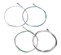 Unxuey Jeu complet de cordes de violoncelle A-D-G-C avec noyau en acier et aluminium enroulé en magnésium 4 tailles, avec extrémité à boule nickelée pour violoncelle