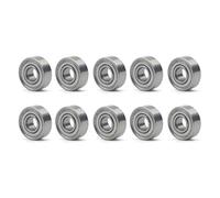 Unxuey Lot de 10 roulements à billes en acier MR83ZZ L-830ZZ - 3 x 8 x 3 mm - Étanchéité des deux côtés - Roulement à haute vitesse pour roues de skateboard, rollers en ligne, patins à roulettes