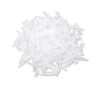 Unxuey Lot de 100 tubes de centrifugeuse gradués en polypropylène avec bouchon à pression rond pour échantillon de laboratoire - Capacité de 1,5 ml