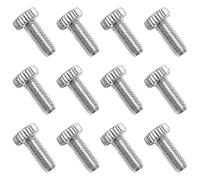 Unxuey Lot de 12 vis d'accordage fines filetées M5 pour guitare électrique - Système de trémolo à double secouage - Argenté