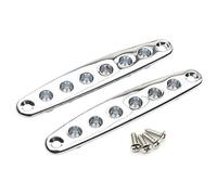 Unxuey Lot de 2 embouts de montage pour cordes de guitare - Embouts de rechange pour guitare basse - Chrome
