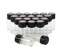 Unxuey Lot de 20 flacons en verre avec bouchon Transparent Transparent 3 ml
