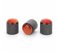 Unxuey Lot de 3 boutons de contrôle de volume de guitare avec dôme rouge pour pots de 6 mm
