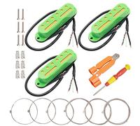 Unxuey Lot de 3 micros à bobine unique pour guitare de style ST 48/50/52 mm (vert)