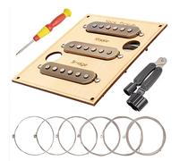 Unxuey Lot de 3 micros à bobine unique pour guitare Fender Strat Style Fender (cuivre) 48/50/52 mm