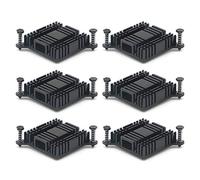 Unxuey Lot de 6 dissipateurs thermiques en aluminium pour carte mère avec trou de fixation