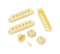 Unxuey Lot de boutons d'interrupteur pour micro de guitare électrique, simple bobine, crème