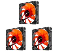 UNYKAch 51792 ventilateur, refroidisseur et radiateur Boitier PC - Ventilateurs, refoidisseurs et radiateurs (Boitier PC, Ventilateur, 12 cm, 1200 tr/min, 19 dB, Gris, Transparent) (Lot de 3)