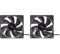 UNYKAch 90 mm Boitier PC Ventilateur - Ventilateurs, refoidisseurs et radiateurs (Boitier PC, Ventilateur, 9 cm, 2000 tr/min, 19 dB, Noir) (Lot de 2)