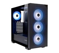 UNYKAch ATX REVELAT Mesh Black - Tour Gaming avec 4 Ventilateurs ARGB, USB 3.0 & USB C Gen2, Latéral en Verre trempé, Prend en Charge Les Cartes Graphiques jusqu'à 425 mm et Refroidissement Liquide