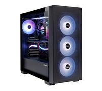 UNYKAch ATX REVELAT Mesh Black - Tour Gaming avec 4 Ventilateurs ARGB, USB 3.0 & USB C Gen2, Latéral en Verre trempé, Prend en Charge Les Cartes Graphiques jusqu'à 425 mm et Refroidissement Liquide