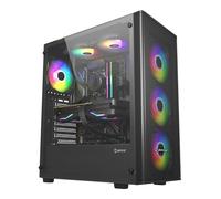 UNYKAch Boîtier d'ordinateur ATX Mir 100 Grande taille 4 ventilateurs ARGB 1x USB 2.0 3x USB 3.0