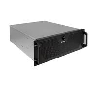 UNYKAch Boîtier Rack 19″ 4U UK4340 Profondeur 600 mm ATX - Châssis Serveur Professionnel, 3 Ventilateurs centraux de 120 mm Contrôle PWM, 6 Baies (2 x 3,5" + 4 SSD x 2,5") USB 3.0 et 1 USB C 3.2