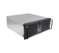UNYKAch Boîtier Rack 19" UK4339V Format 4U Compatible avec réfrigérations liquides de 360 mm (Support Inclus), Fermeture à clé, 1 USB 3.0, 1 USB Type C et Pieds pour Le Placer verticalement