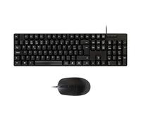 UNYKAch Kit OEM Clavier à Membrane Portugais 105 Touches et Souris Optique avec Port USB 1200 DPI