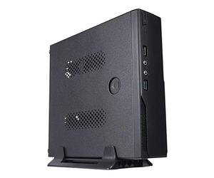 Unykach Mini Itx Caja UK 1003 Compact et Sobre Design en Noir. Deux connexions USB 3.0 à l'avant. Comprend Le Support VESA pour Le Placement Horizontal ou Vertical