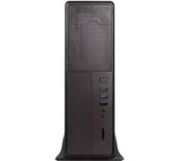 UNYKAch Boîtier PC Slim mATX UK 2010 – Alimentation 450 W – Micro-ATX/ITX Noir