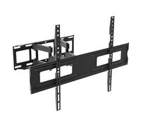 UNYKAch Support TV/Moniteur Mural pour écrans Plats et incurvés de 37 à 75 Pouces (jusqu'à 45 kg), inclinable et pivotant, avec Double Bras de Mouvement Complet, VESA Max 600 x 400 mm