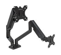 Unykach UK1479 Support de table avec bras articulé pour 2 moniteurs 13 -32 - Pivotant, Ressort à