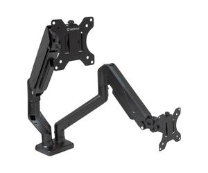 Unykach UK1479 Support de table avec bras articulé pour 2 moniteurs 13 -32 - Pivotant, Ressort à