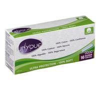 Unyque Tampon Périodique Coton Super 16 tampons
