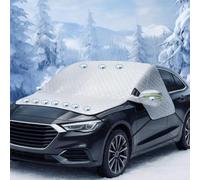 Unzipp Couverture de pare-brise de voiture - Couverture de pare-brise d'hiver avec 12 fixations magnétiques - Pliable - Pour la neige, la glace, le gel, la poussière, les UV