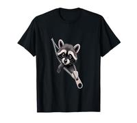 Unzipped Raccoon Peekaboo T-Shirt