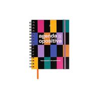UO Agenda annuel optionnel semainier : commence en janvier 2025 et se termine en décembre 2025, couverture rigide, comprend 127 autocollants, élastique et ruban marque-page