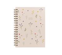 UO - Cahier A5 - Dans la fleur de vie, couverture rigide, 200 pages, carnet à points, 15 x 22 cm