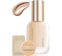 UO-DO Liquid Foundation, Moisturizing Light Foundation, Matte Long Lasting Foundation, Hydrating Waterproof and Light Long-Lasting Foundation for All Skin Types (C01 Natural, Moisturize)