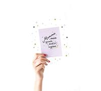 'uo Mamma Mia cartes de vœux, Rose, No