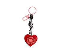 UO Porte-clés avec Message Love U Mucho. Porte-clés Amusant en métal avec Motif cœur. Message spécial pour Amis. Cadeau Original pour Votre Meilleure Amie., Multicolore, Pequeño